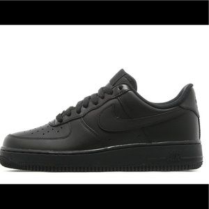 Nike Men Black Air Force One Size 8